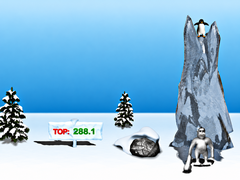 Игра Снежный человек (Yetisports Pingu-Throw)